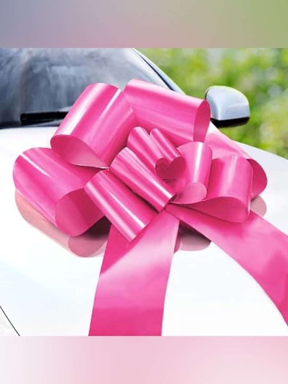 Premium Large Pink Gift Bow for Cars and Gifts - NEW IN PACKAGING